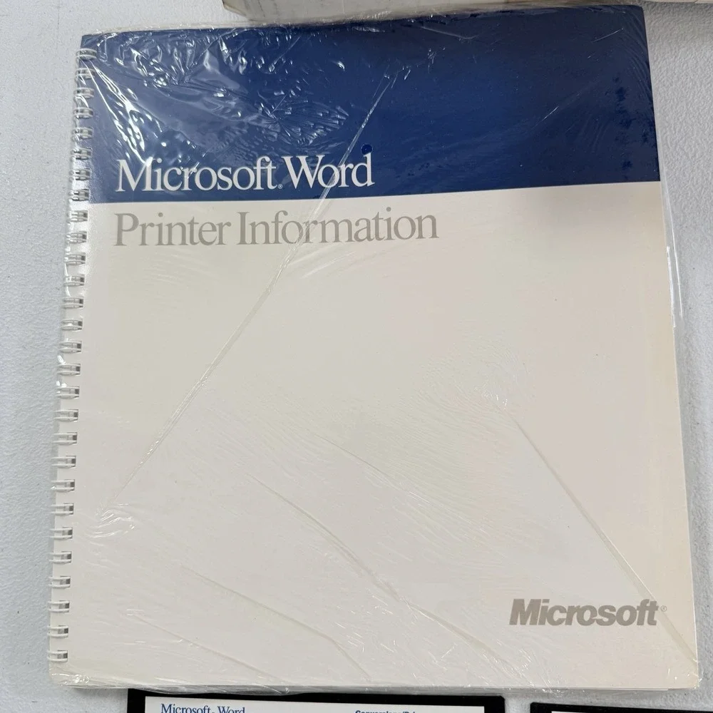 NEW‎ Microsoft Word Version 4.0 Software for IBM PC 5.25